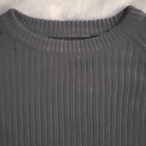 Beautiful navy blue well-knit heavy sweater - Made in Italy - Picture 5 of 5